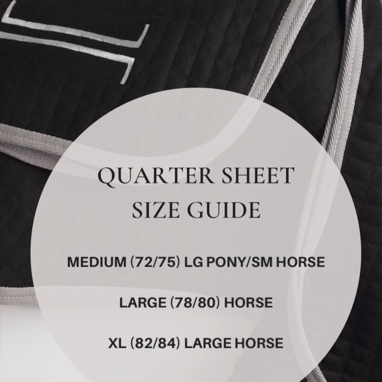 Basics Equestrian Keyhole Quarter Sheet Grey
