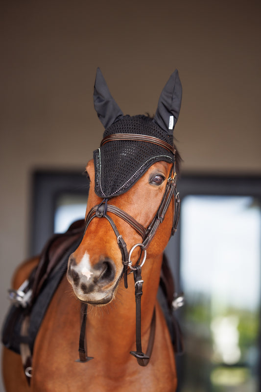 Basics Equestrian Tie Down Ear Bonnet